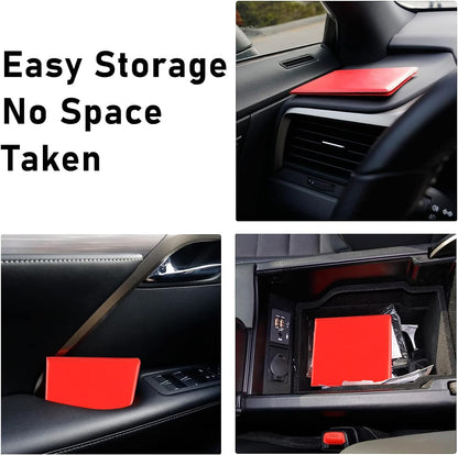 Kewucn 1 PC Car Registration Insurance Holder, Essential Auto Card Glove Box Organizer, Vehicle Interior Accessories Perfect for Most Car, Truck, SUV (10.55''×4.8'', Pink)