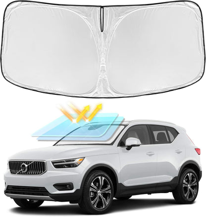 for Toyota Tacoma 2016-2023 2024 2025 2026 Sun Shade Sunshade Windshield Cover - 4 Layers Front Window Shade Custom Fit Tacoma 2Dr 4Dr Pickup Sun Visor 240T Shade Blocks UV Rays Car Accessories - Colors B