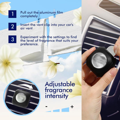 Car Air Fresheners, 6 Pack, Citrus, Car Fresheners Vent Clips, Long Lasting Air Freshener, Car Refresher for Men Women