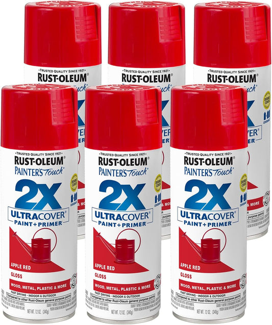 Rust-Oleum 334029 Painter's Touch 2X Ultra Cover Spray Paint, 12 oz, Gloss Clear - Colors B
