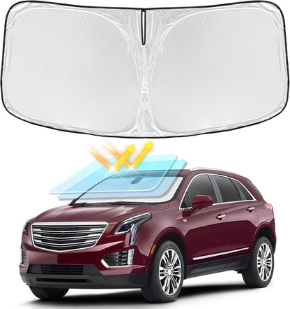 for Toyota Tacoma 2016-2023 2024 2025 2026 Sun Shade Sunshade Windshield Cover - 4 Layers Front Window Shade Custom Fit Tacoma 2Dr 4Dr Pickup Sun Visor 240T Shade Blocks UV Rays Car Accessories - Colors G