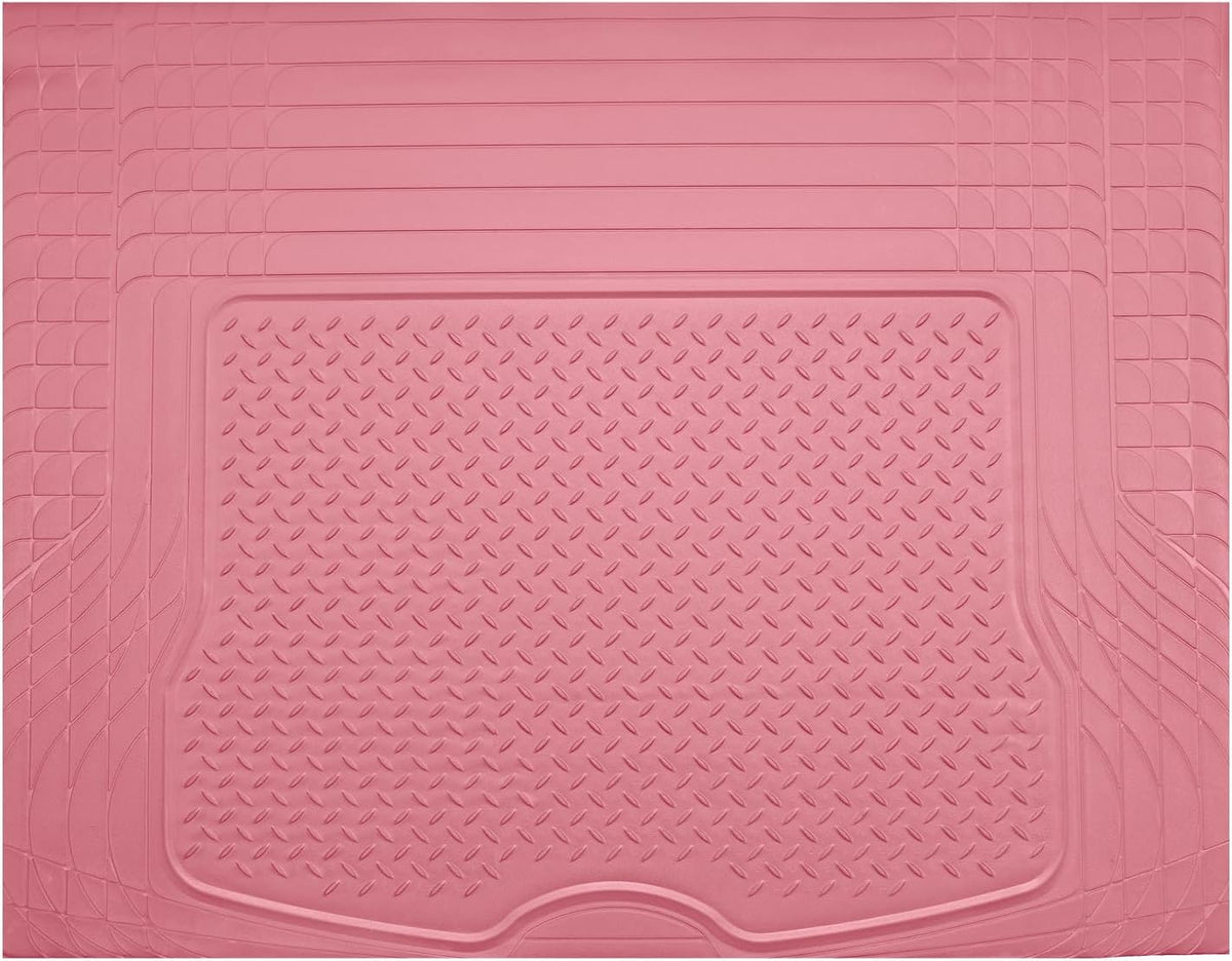 PIC AUTO Heavy Duty Cargo Liner, Trimmable All-Weather Rubber Trunk Mat for Cars, SUVs, Vans & Trucks, Anti-Slip Backing, Durable Protection, Large, Black