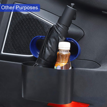 Accmor Car Trash Can with Lid, Mini Auto Dustbin Garbage Organizer Holder 2 Packs, Automotive Storage Container Bin with 60 Pcs Bags for Vehicle, Home, Office