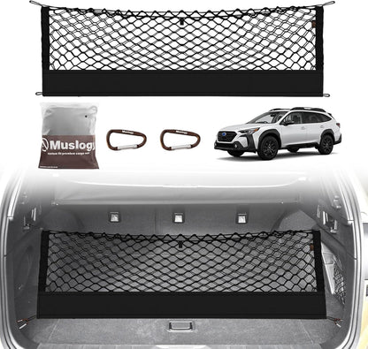 Muslogy Truck Bed Cargo Net Trunk Netting Compatible with 2023-2025 2026 Honda CR-V Accessories, Pickup Cargo Organizer SUV Sedan Storage Net w/Heavy Duty Carabiners - Colors A
