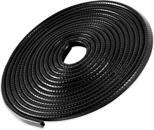 SINGARO 33Ft (10M) Car Door Edge Guard, No Glue Car Door Entry Guard Protective Strip, Rubber Edge Trim Car Door Protector, Applicable to Car, Truck, SUV and ATV, Car Exterior Accessories（Black）