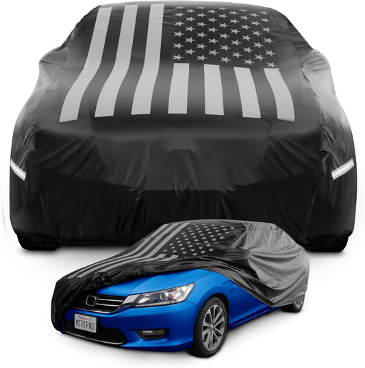 Motor Trend SafeKeeper Heavy Duty Car Cover Waterproof All Weather, Multi-Layered Truck SUV Car Cover for Snow Rain Sun UV Protection, Full Exterior Car Covers for Automobiles (Fits up to 190" Length)