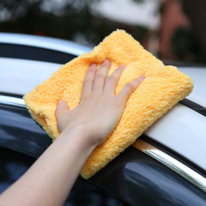CARCAREZ Microfiber Towels for Cars, Car Drying Wash Detailing Buffing Polishing Towel with Plush Edgeless Microfiber Cloth, 450 GSM 16x16 in. Pack of 6