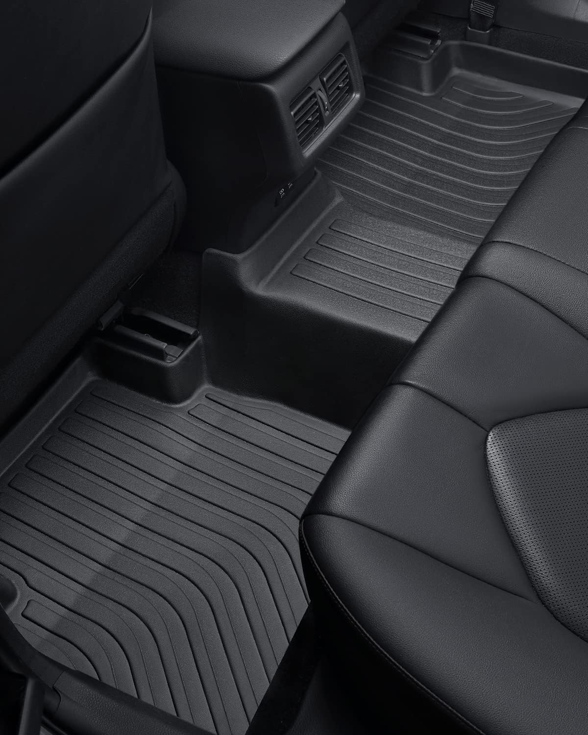 Floor Mats for Toyota Camry 2018-2024 FWD 8th Gen, All Weather TPE Waterproof Anti-Slip Front Rear Full Set & Trunk Cargo Liner, Black Car Accessories Custom Fit for LE/SE/XLE/XSE (Not for Hybrid/AWD)