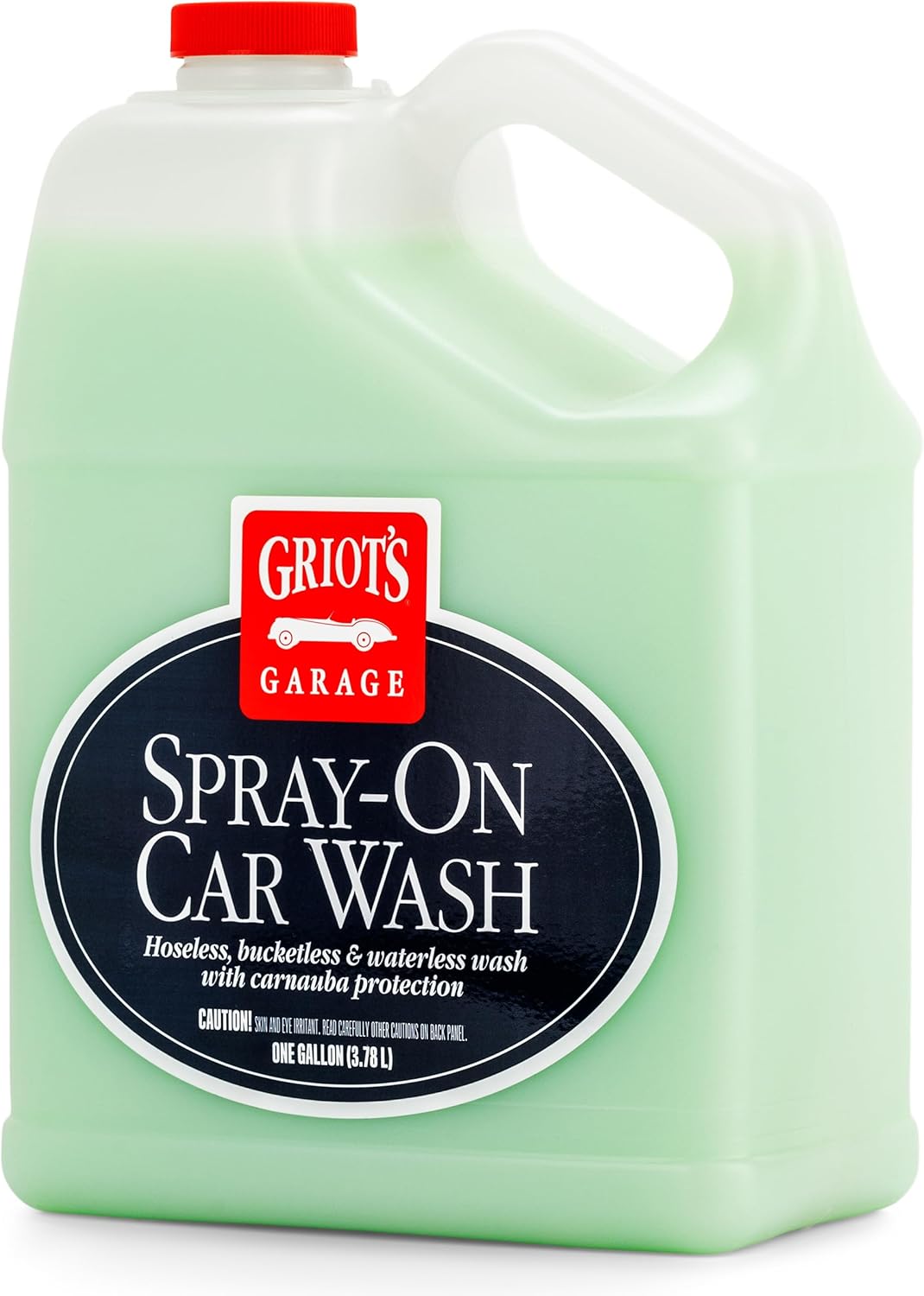 Griot's Garage Spray-On Car Wash for Vehicle Cleaning and Detailing, Rinseless and Waterless, No Hose and Bucket Needed, With Carnauba Wax Protection, 11065, 35oz
