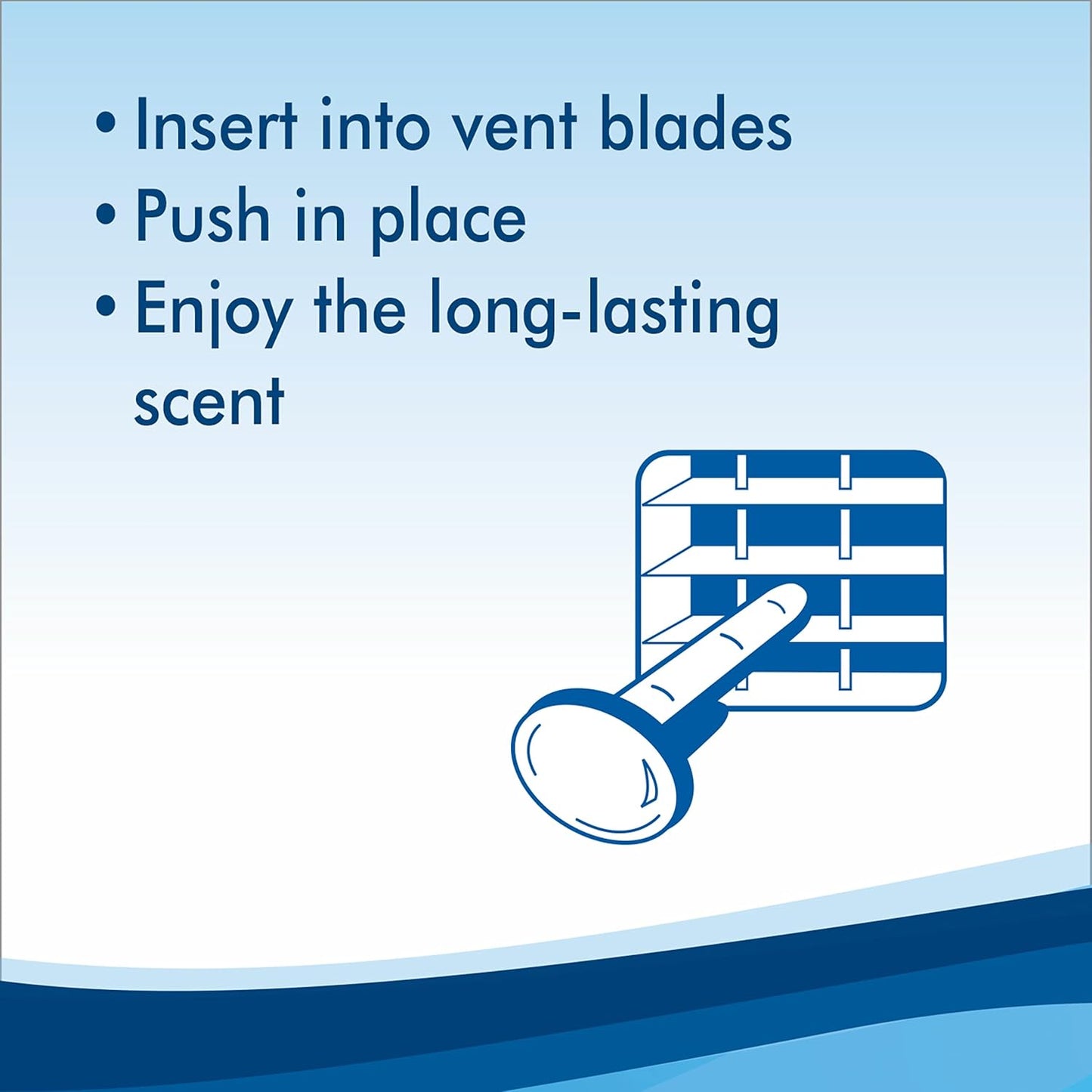 Refresh Your Car Air Freshener Vent Sticks, New Car / Cool Breeze Scent, 6 Pack, Dual Scent Car Vent Sticks