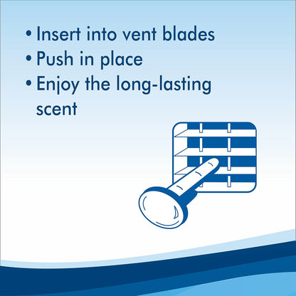 Refresh Your Car Air Freshener Vent Sticks, New Car / Cool Breeze Scent, 6 Pack, Dual Scent Car Vent Sticks