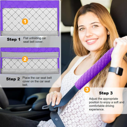 5 Pack Soft Car Seat Belt Cover Protector Comfort Auto Seatbelt Pads Strap Cushion Protecting Neck Shoulder Sedan SUV Trucks Car Interior Accessories for Adults Women Men 11 Inch Black