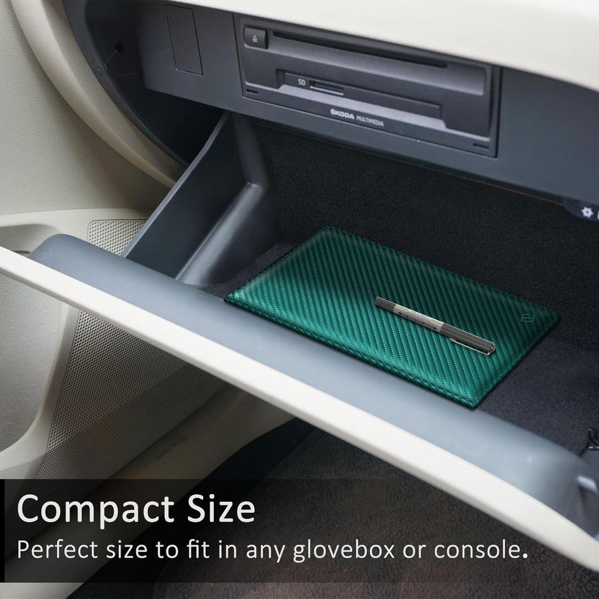 FINPAC Car Registration and Insurance Card Holder, Vehicle Glove Box Card Organizer Wallet Automobile Accessories for License