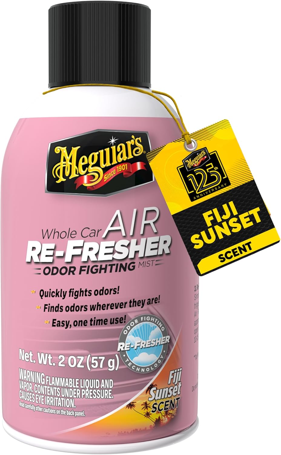 Meguiar’s Whole Car Air Refresher Odor Eliminator, Summer Breeze, 2 Oz— Car Air Freshener For Commuters, Detailers; Mist Refreshes Cabin For Sedan, Suv, Truck, Van