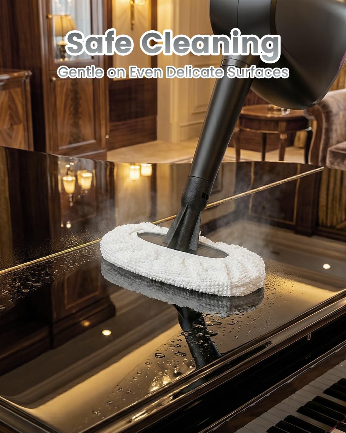 Handheld Steam Cleaner, 15s Fast Heating, Adjustable Steam, 650mL Large Water Tank, Pressurized Portable Steamer for Cleaning Home, Kitchen, Car, Bathroom, Tile, Furniture, Multi-Surface