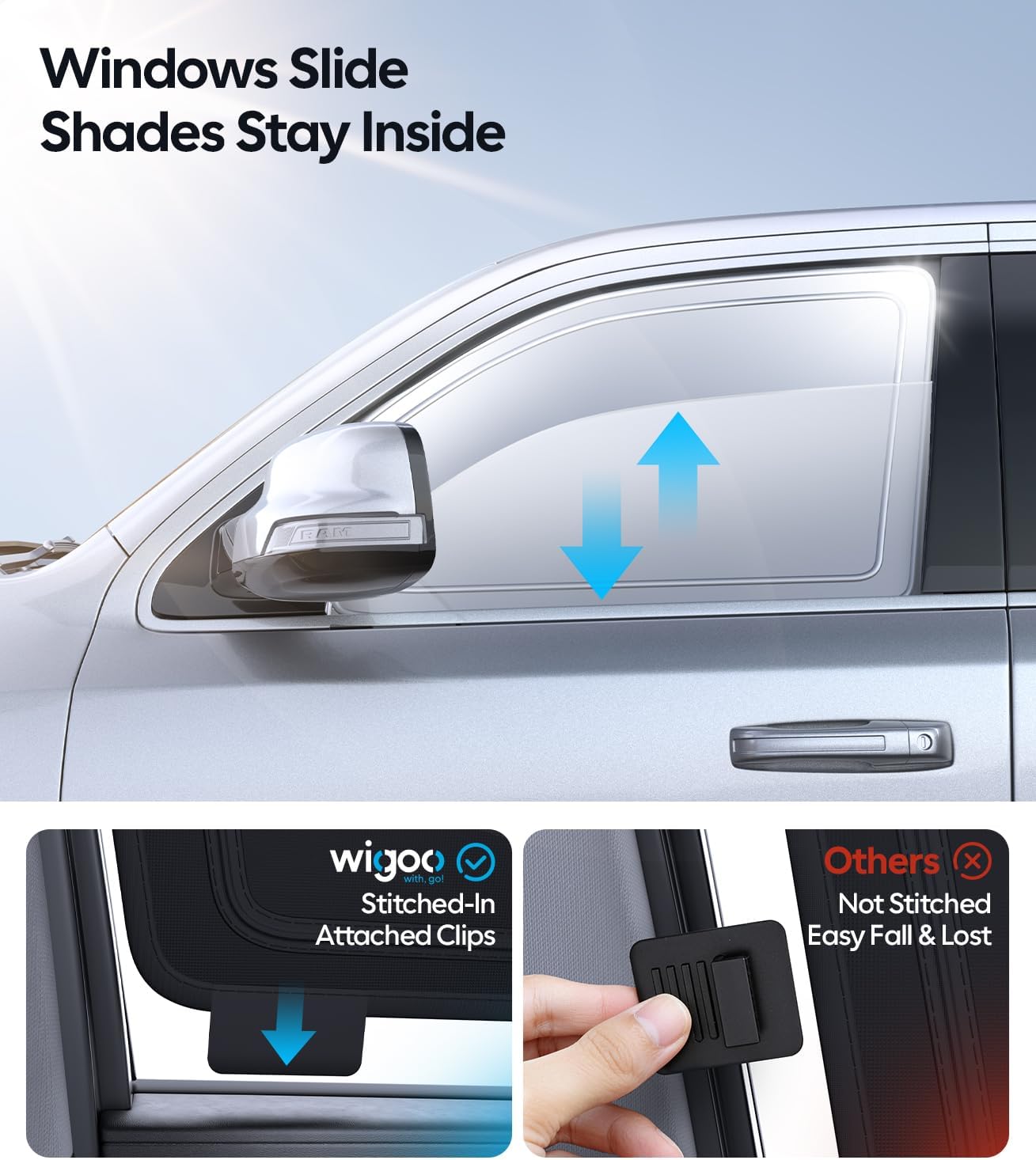 Wigoo 2026 Upgrade 8PCS Full Set Window Sunshade for Toyota 4Runner 2010-2024 [7-Layer Cooler & Blacker, Ice-Crystal Tech] with Windshield for Sun Block, Baby, Camping, Privacy Napping, Relax