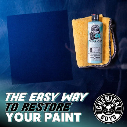 Chemical Guys C4 & P4 Clear Cut Correction Compound and Precision Paint Perfection Polish Combo - Removes Scratches, Swirls, Towel Marks, and Etching, Restores Gloss, Polishing Kit - 2 x 16 oz