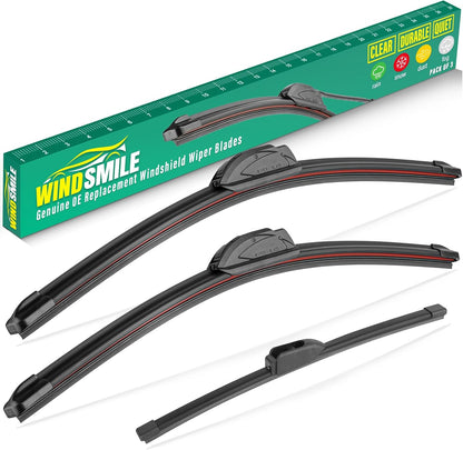 26" 16" 11" Windshield Wiper Blades Replacement for Chevrolet Chevy Trax 2024 2025 2026 Premium All Weather Front Rear Wipers Set - OEM Quality (Pack of 3) - Colors C