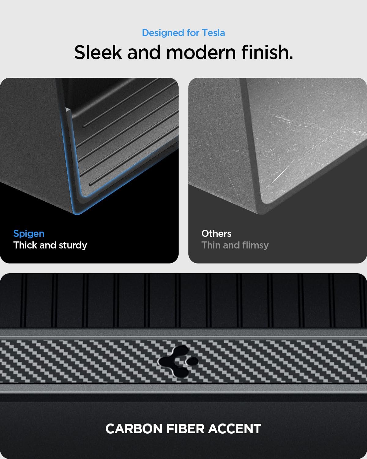 Spigen Center Console Organizer for Tesla Model Y Juniper (Only Premium & Performance 2026) and Model 3 Highland (Standard, Premium & Performance 2024/25/26) with Smooth Slide Technology - [Sliding]