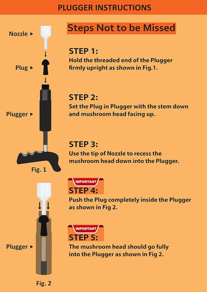 GRAND PITSTOP 20 Pcs Tubeless Tire Puncture Repair Kit with Mushroom Plug for Tyre Punctures and Flats on Cars, Motorcycles, ATV, Trucks & Tractors (15 Mushroom Plugs)