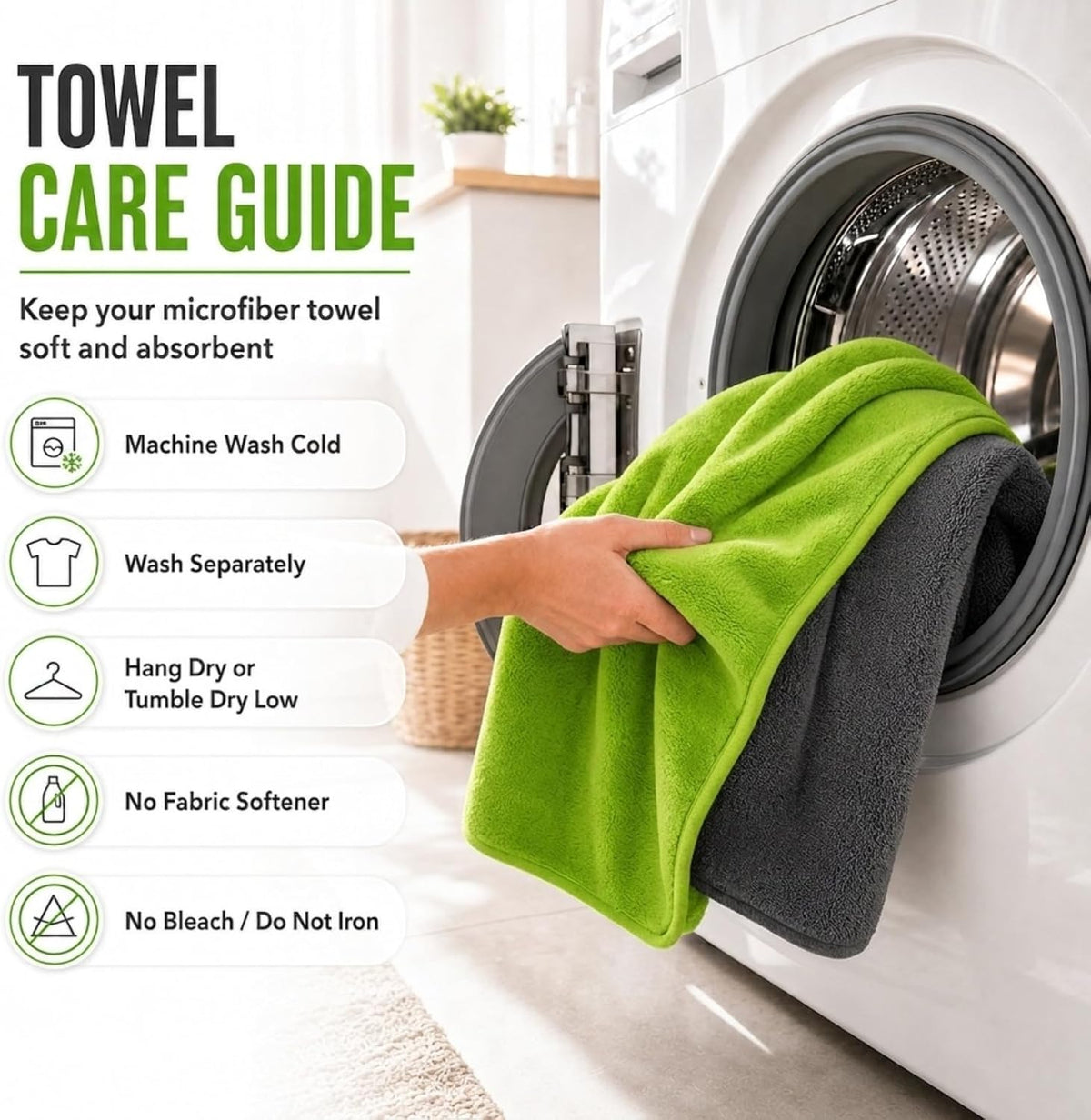 1400 GSM Car Drying Towels – XXL Microfiber Towels for Cars (48" x 24"), Ultra-Absorbent, Streak-Free, Scratch-Free, No Water Spots, Double-Twist Pile & Edgeless Design