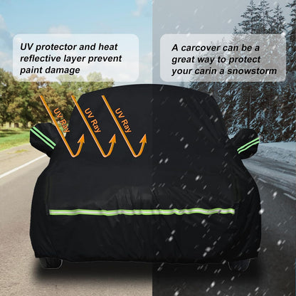 Waterproof Car Covers Fit for1960-1980 Volkswagen Beetle Bug Sedan 2-Door Saloon(Black) 210T Custom Heavy Duty Waterproof All Weather Protection Outdoor