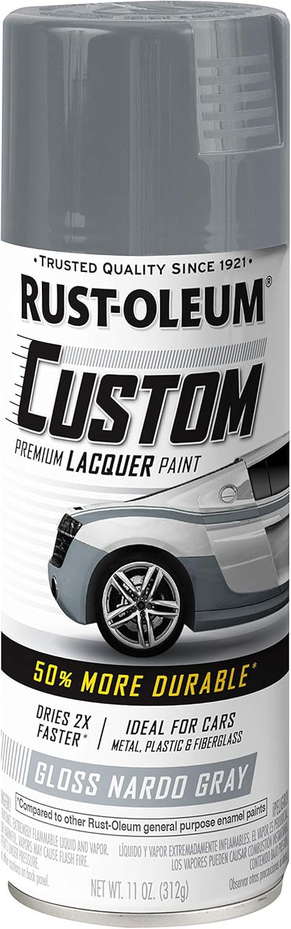 Rust-Oleum 323383 Automotive Custom Lacquer Spray Paint, 11 oz, Gloss Clear