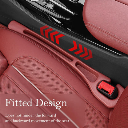 Car Seat Gap Filler 2-Pack, Universal Car Seat Gap Filler Organizer, Seat Gap Plug – Fills Gap Between Seat & Console, Drop-Proof Guard for Phones, Keys & Cards, Fits Cars, SUVs, Trucks, Black