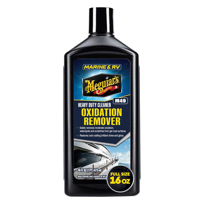 Meguiar's M4916 Marine/RV Heavy Duty Oxidation Remover, Oxidation, Water Spot, Stain, and Boat Scratch Remover for Vehicles with Gel Coat and Fiberglass Surfaces, 16 Oz - Packaging may vary
