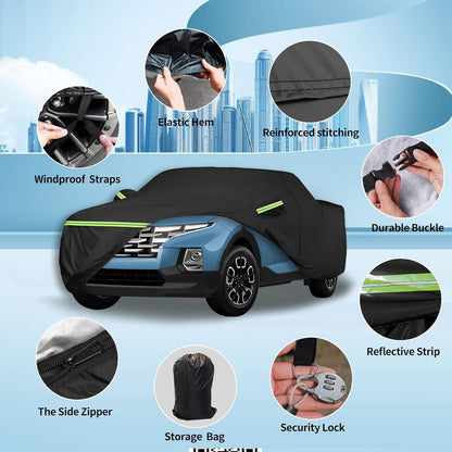 Waterproof Car Covers Fit for1960-1980 Volkswagen Beetle Bug Sedan 2-Door Saloon(Black) 210T Custom Heavy Duty Waterproof All Weather Protection Outdoor