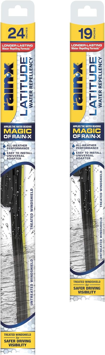 Rain-X 810363 Repellency Water Repellent Wiper Blades, 22" Windshield Wipers (Pack of 2), All Weather Streak-Free for Enhanced Visibility w/Water Repellency Formula [Amazon Exclusive] - Colors A