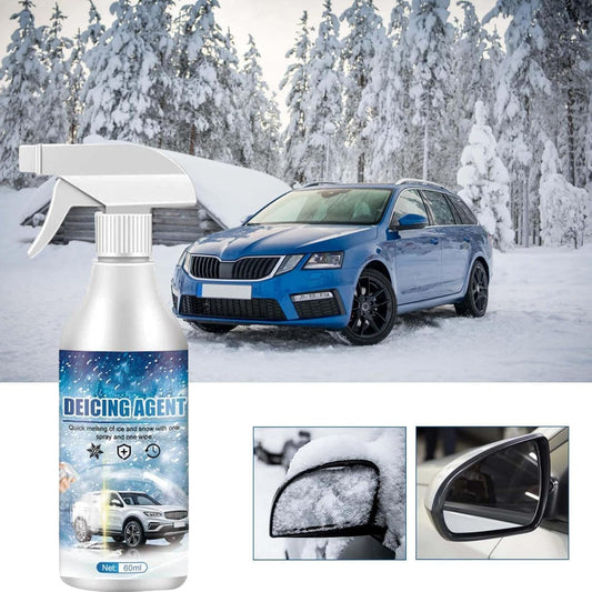 2pcs Deicing Agent, Window Snow Spray, Deicer for Car Windshield, Ice Melting Spray, Powerful Fast Melting Snow Cleaner, Car Accessories