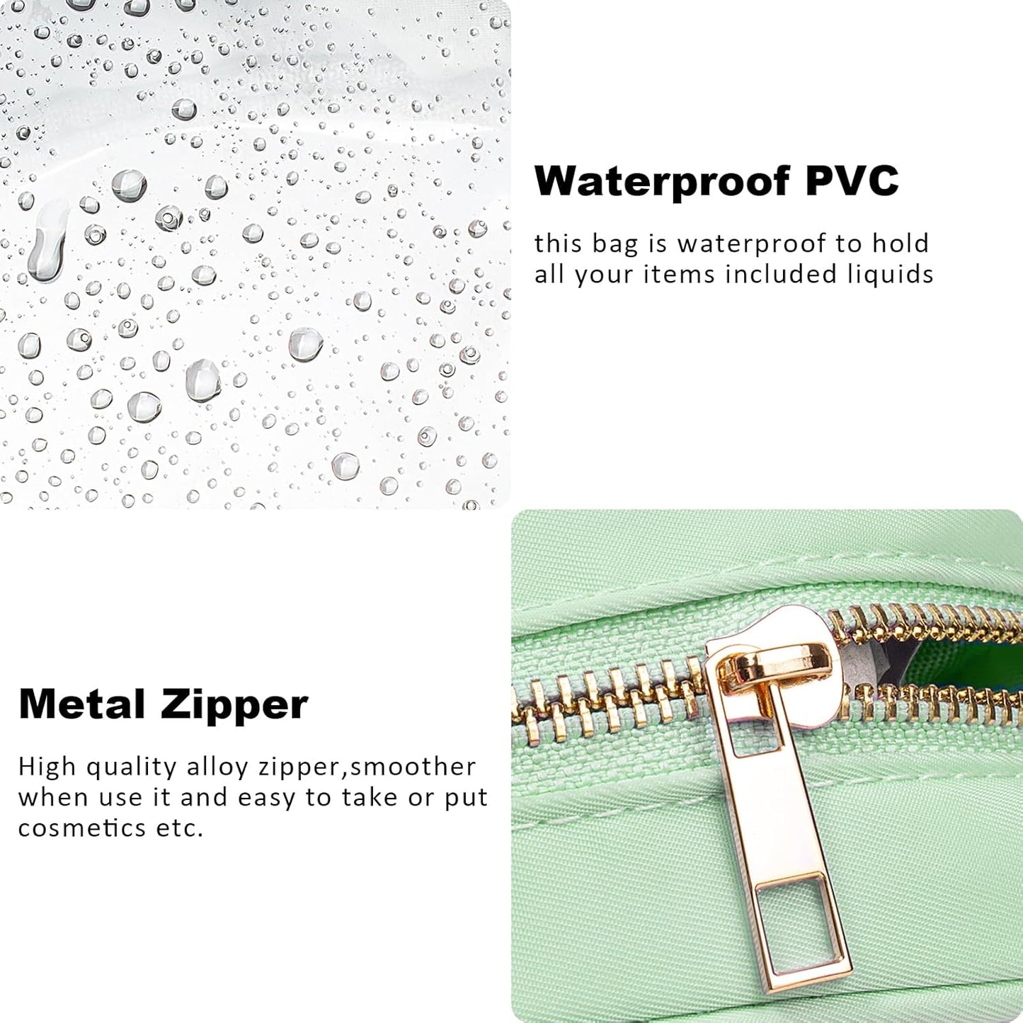 Small Clear Makeup Bag for Purse Small Cosmetic Bag Travel Size Toiletry Bags Cute Travel Makeup Bag,Coin Purse,Car Asscessories Organizer Storage Travel Essentials for Women Girls(Clear-Beige)