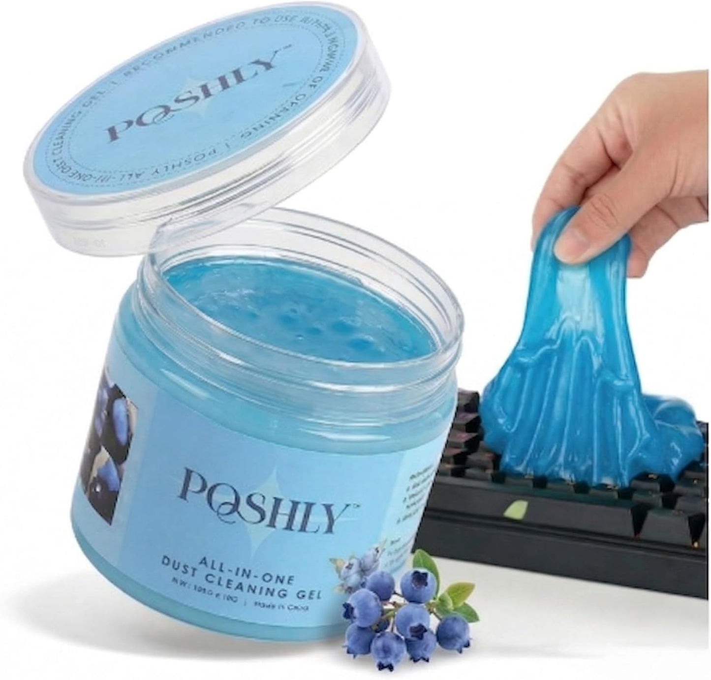 Car Cleaning Gel Putty for Car Interior Detailing | Reusable Dust Cleaning Slime for Air Vents, Dashboard, Cup Holders, Keyboard & AC Vent Cleaner | Non-Sticky No Residue Gel (Lavender Scent)