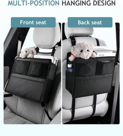 FLORICH Car Seat Gap Filler, Pro-Seats Gap Filler Organizer and Storages 2-in-1, Premium Leather Center Console Organizer, Car Organizer Front Seat Universal Fit for Car SUV Truck