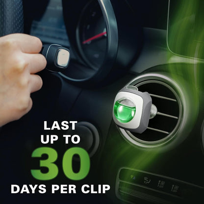 Air Jungles New Car Scent Car Air Freshener Vent Clip, 6 Count Long Lasting Up to 180 days, Natural Essential Oil Car Fragrance Accessories for Women and Men, Odor Eliminator - 4ml Each