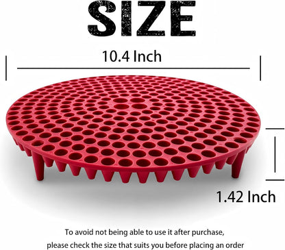 10.4" Heavy Duty Car Wash Bucket Insert (2-Pack) & Wash Mitt Kit - 10.6 oz Detailing Dirt Separator & Grit Trap, Scratch-Free Auto Wash, Fits 3.5 to 5 Gallon Buckets (Red Kit)