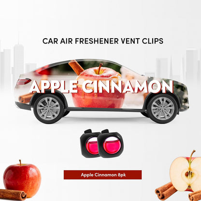 DRIVEJOY Car Air Freshener Vent Clips, 8 PK, 6 Ocean, 2 New Car Scent, Long Lasting Air Fresheners for Men & Women, Up to 240 Days, Odor Eliminator