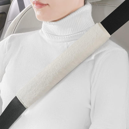 LACDL Extra Long Seatbelt Cover Super Soft Furry for Adults Kids Women & Men, Thick Plush Full Car Seat Belt Strap Cushion, Fluffy Shoulder Pad Protector, Auto Interior Accessories, 1pc, Black, 15.5in