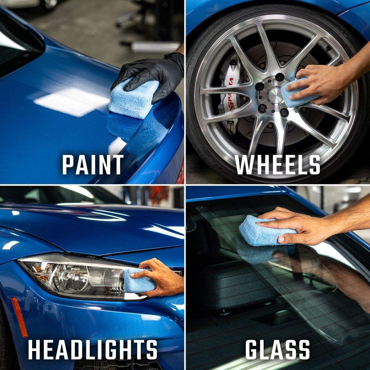 Chemical Guys HOL229 Ultimate Ceramic Coating Kit - HydroSlick HyperWax SiO2 Gel (16 fl oz) for Long-Lasting Shine & Protection, with 2 Premium Microfiber Applicators & 3 Workhorse Towels, (6 Items)