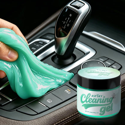 ASFSKY Car Cleaning Gel (Blue,Mint) Cleaning Putty Universal Dust Cleaning Car Interior Cleaner Keyboard Dust Remover Car Slime Gifts for Men Women girl（1 pack）