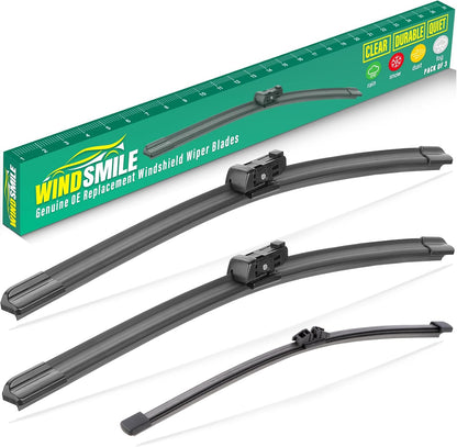 26" 16" 11" Windshield Wiper Blades Replacement for Chevrolet Chevy Trax 2024 2025 2026 Premium All Weather Front Rear Wipers Set - OEM Quality (Pack of 3) - Colors C