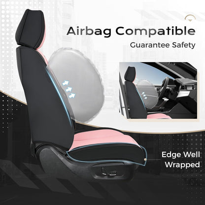 Coverado Car Seat Covers, Seat Covers Full Set, 5 Seats Automotive Seat Cover, Mesh Breathable Seat Protectors, Universal Fit for Most Cars
