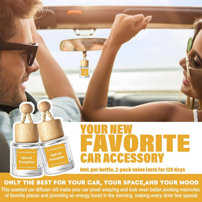 HoogaLife Car Air Freshener Diffuser 2 Pack Hanging Air Freshener Diffuser - Vanilla Cream Fragrance Oil Air D iffuser for Car, 45+ days Long Lasting Fragrance Made in USA C ar Air Fresheners (V54)