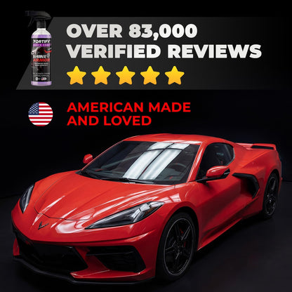 SHINE ARMOR Fortify Quick Coat: 3-in-1 Waterless Car Wash Spray with Ceramic Coating - Car Wax, Paint Protector, and Cleaner for Trucks, Bikes and SUVs, Made in USA, 16floz
