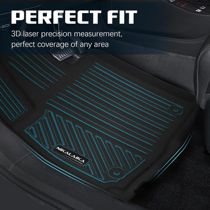 Floor Mats & Cargo Liner & Backrest Mat for 2024 2025 2026 Chevrolet/Chevy Trax All Weather Protection TPE Rubber Full Set Automotive Floor Liners Accessories, Odorless Anti-Slip, Black