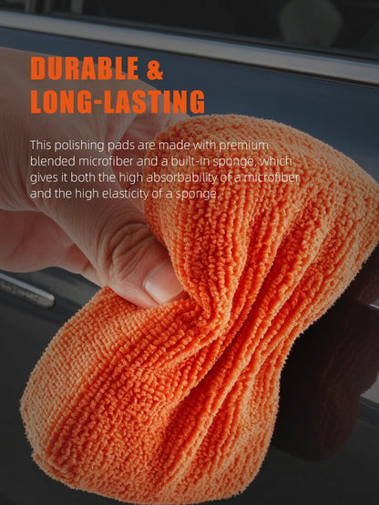 Microfiber Applicator Pad, SPTA Premium Microfiber Sponge and Cleaning Pads,Ultra-Soft, Safe for Sealants, Tire Dressings, Interior and Exterior Detailing, Car, Truck, SUV, RV, Motorcyle Care,10 Pack