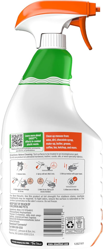 Shout Carpet Set-In Stain Lifter Spray, Rug & Carpet Cleaner, Color Safe and Fast Acting Spot & Stain Remover, 22 oz Trigger Spray