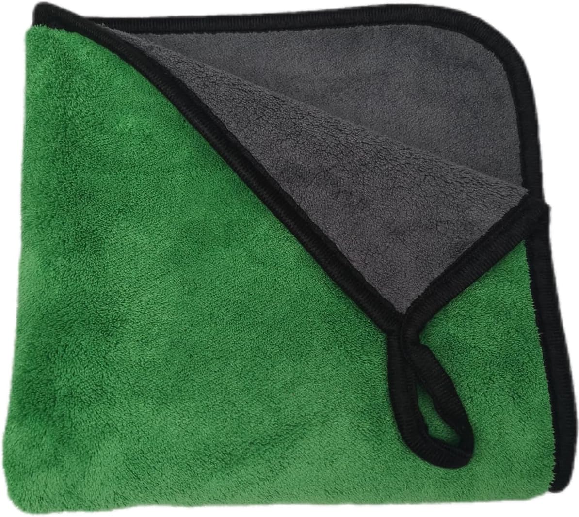 SOFTBATFY Ultrasoft, Large, Thick and Quick Drying Car Microfiber Cleaning Towel 800GSM Polishing Waxing Auto Detailing Towel Cloth (6pack,16 x 16inches) (Grey-Yellow)