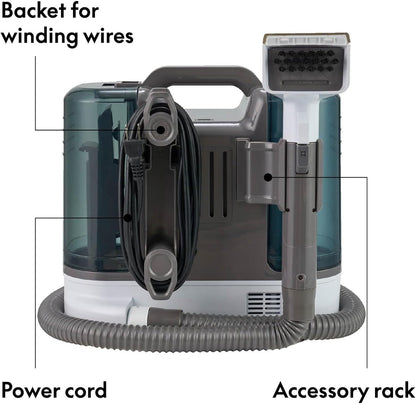 Small Car Seat Carpet Cleaner Machine for Home，Portable Hand Held Carpet Cleaner, Cars Steamer for Auto Detailing, Upholstery Furniture Steam Cleaners for Mattress Area Rugs Couch Sofas (White)